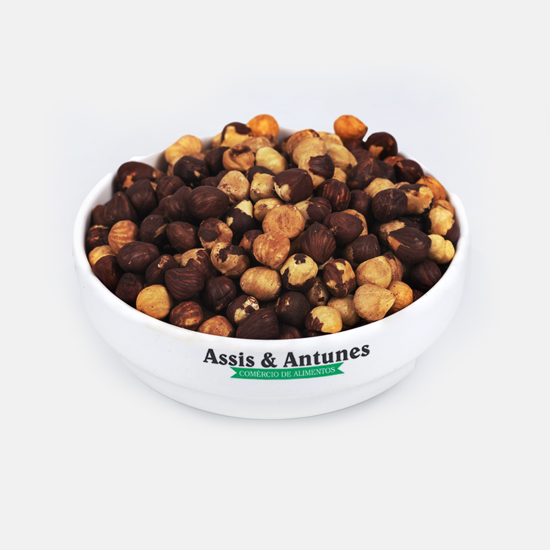 Avelã torrada sem sal 